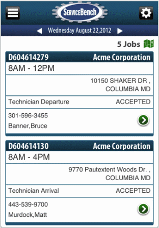 ServiceBench Mobile