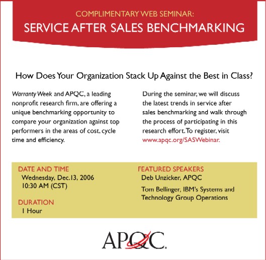 Click here to register for the APQC Webinar